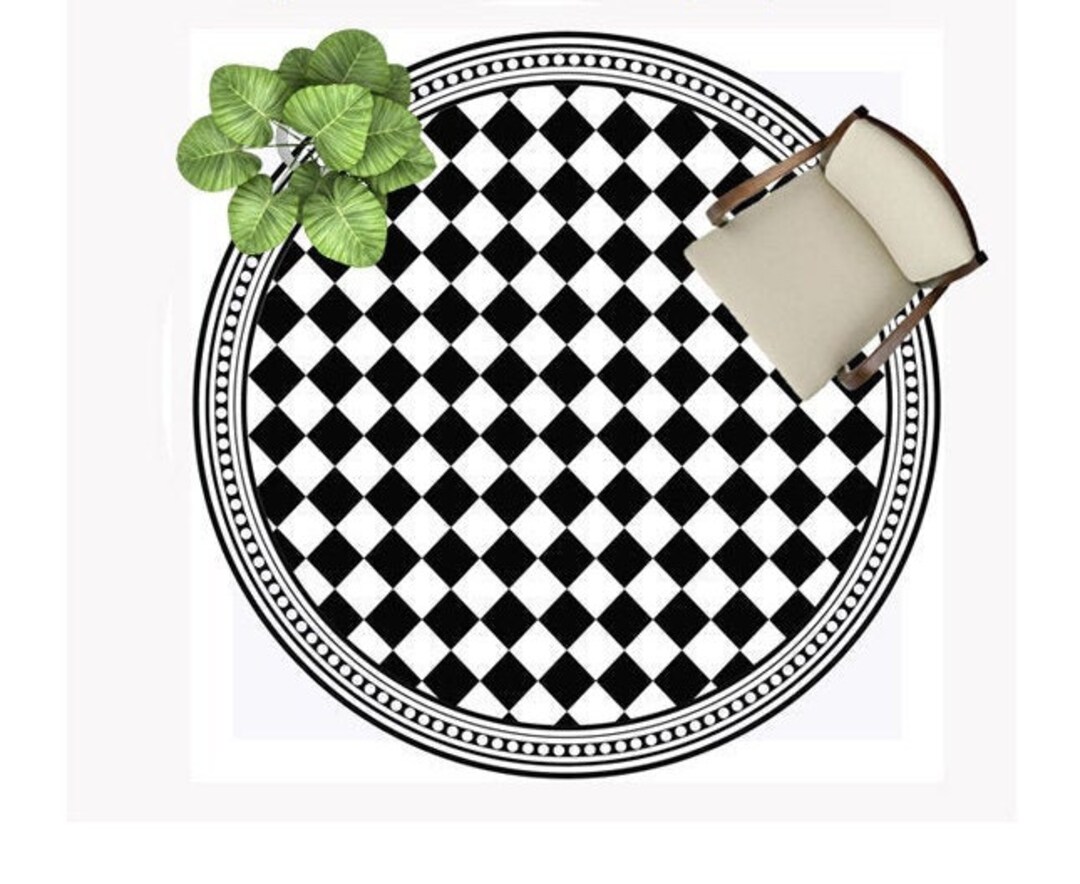 Vinyl Mat. Vinyl Rug. Vinyl Floor. Geometric Pattern Mat. Art Etsy