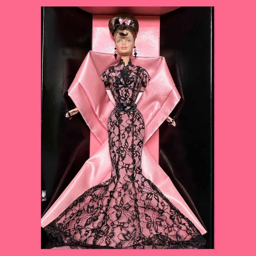 未開封　MORI HANAE　Barbie　モリハナエ　バービー人形 Hanae Mori Barbie Limited Edition 1999 Pink & Black - Haute