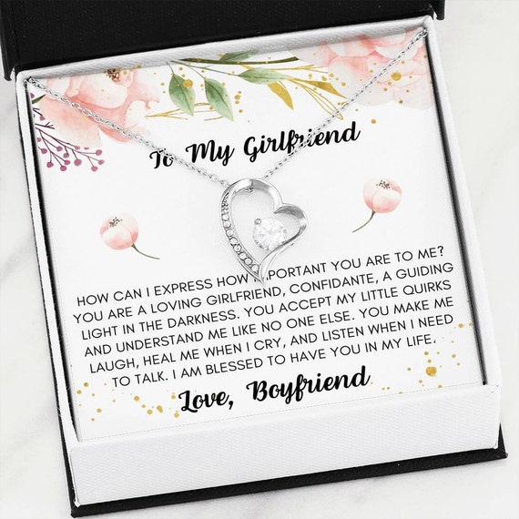 Girlfriend Gift Necklace, Couples Necklace, Anniversary Gift for Girlfriend, Valentine's Gift for Girlfriend, Christmas Gift for Girlfriend