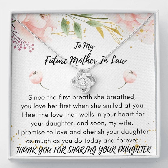 Future Mother in Law, Mother in Law Gift, Mother of the Groom Necklace, Mother of the Bride Necklace, Wedding Gift