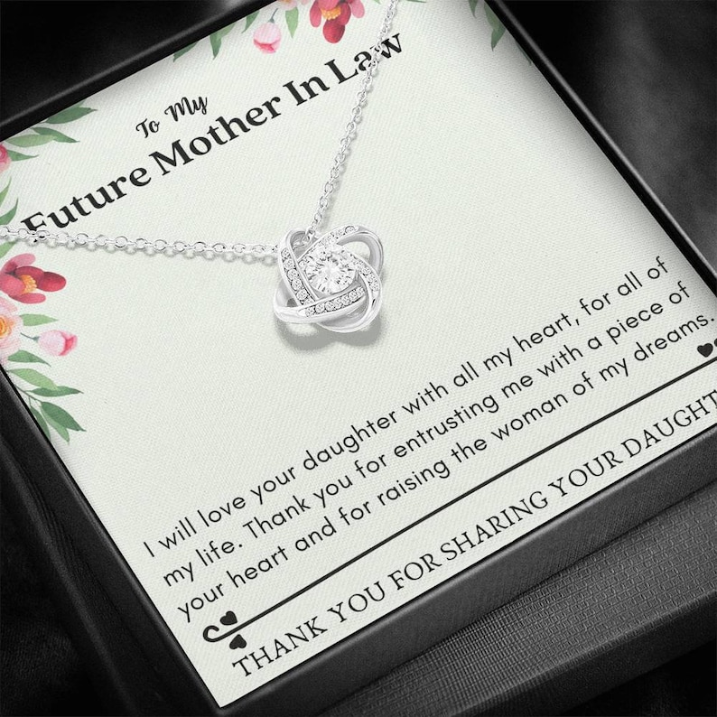 Future Mother in Law Mother of the Groom Necklace Mother of the Bride Necklace Wedding Gift Mother in Law Gift