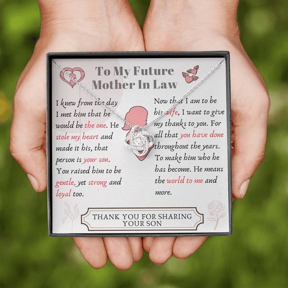 Future Mother in Law, Mother in Law Gift, Mother of the Groom Necklace, Mother of the Bride Necklace, Wedding Gift