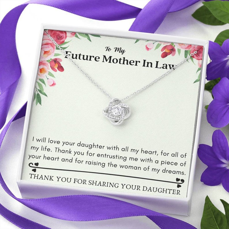 Future Mother in Law Mother of the Groom Necklace Mother of the Bride Necklace Wedding Gift Mother in Law Gift