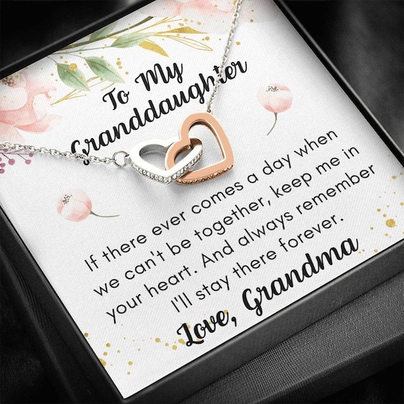 Granddaughter Gift Necklace, Gift from Grandpa, Granddaughter Birthday, Grandpa Granddaughter Jewelry, Christmas Gift for Granddaughter,