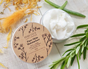 Facial Moisturiser Pure Skin with Rosemary & May Chang Blemish Cream 40ml tin. Eco Friendly.