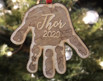 Custom LIFE SIZE Handprint All Wood | Order before Thanksgiving for Christmas