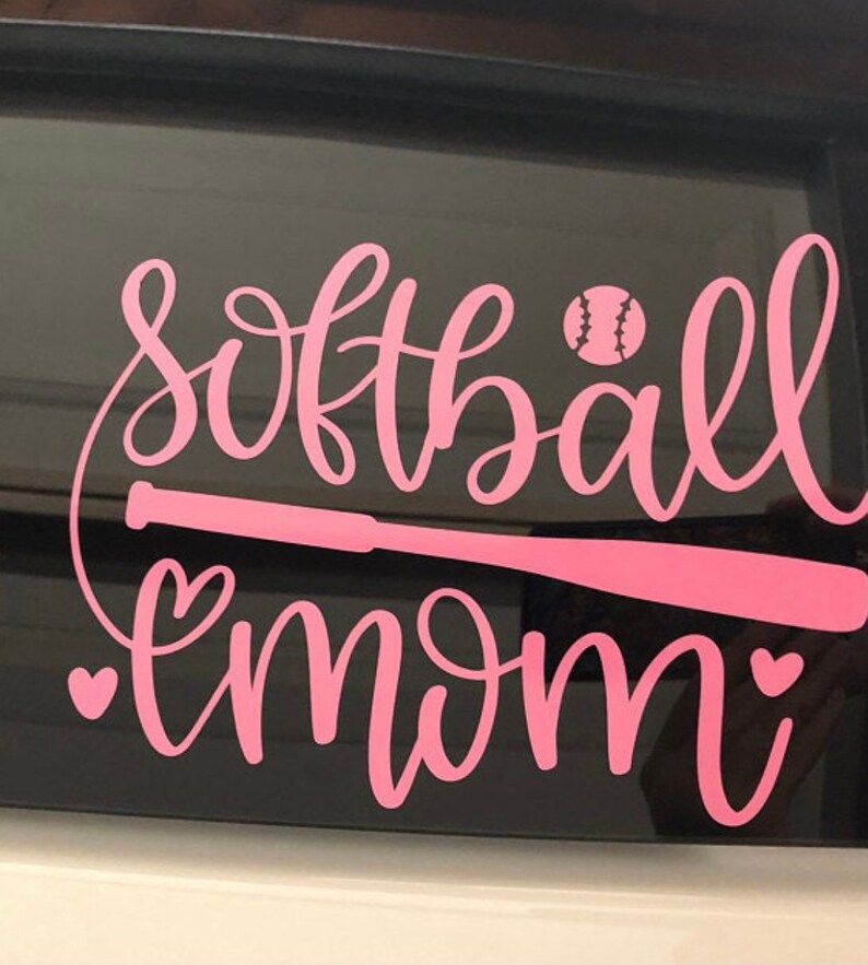 Softball Mom Decal Decal for Car Mom Car Decal Mom Tumbler Decal Decal for Tumbler Softball Mom Car Decal Mom Laptop Decal