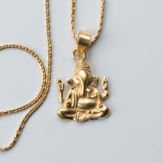 Ganesha Anhänger, Ankerkette, Vintage überarbeite… - image 9