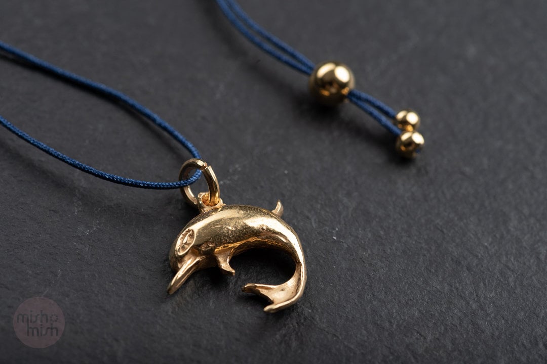 Gold kette delfin