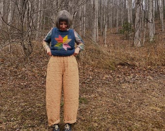 Quilted Cotton Elastic Waist Pant - Cuddle Up Pant