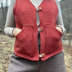 The Villager - Boiled Wool/Linen Vest