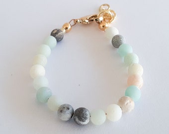 Zeeglas armband - peuter armband - baby armband-baby sieraden