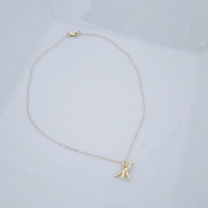 Dinosaur Necklace- Toddler Bracelet- Baby bracelet for girls - gold filled