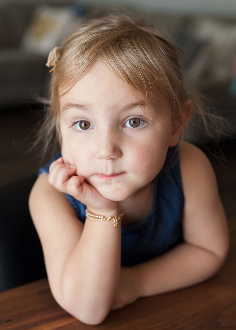 Blush Pink and Gold Bracelet Baby Jewelry Toddler Bracelet Etsy