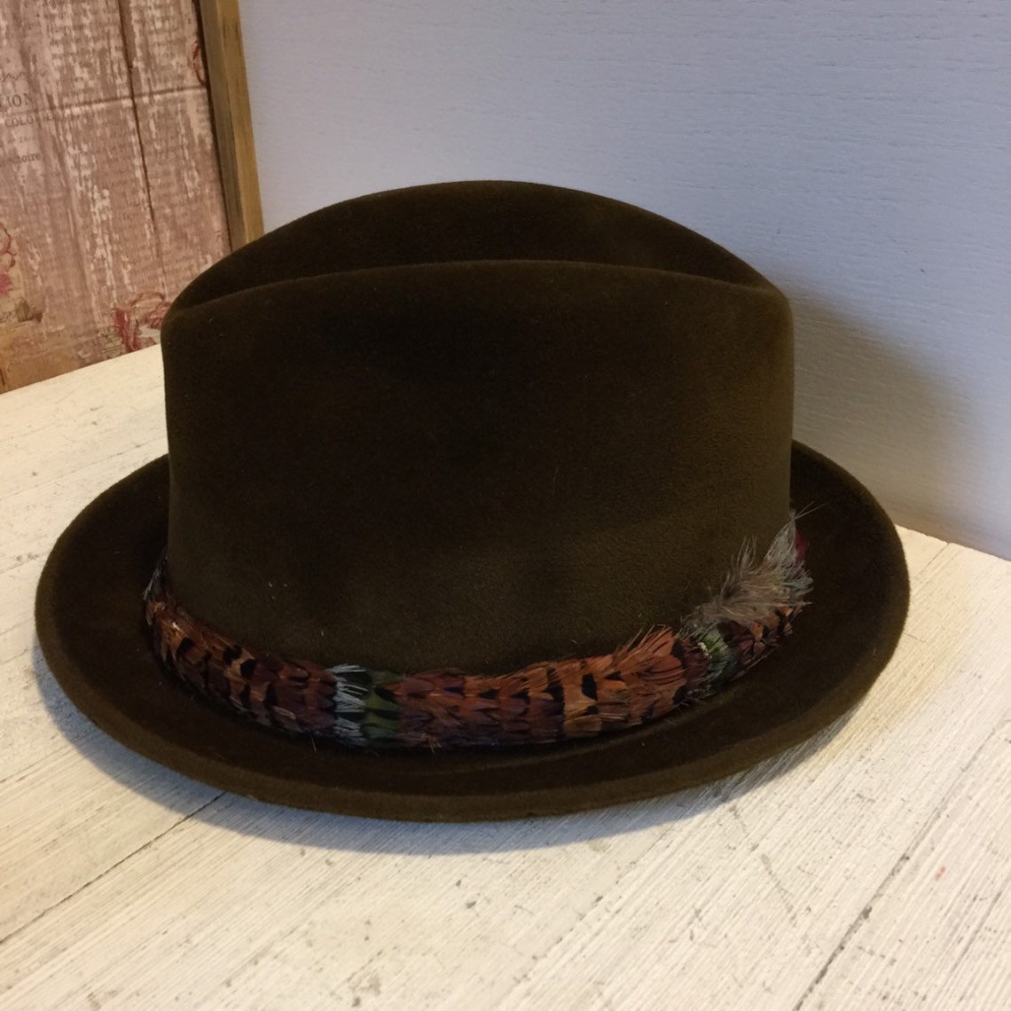 Vintage Mid Century Knox of New York Menswear Hat Brown With Etsy