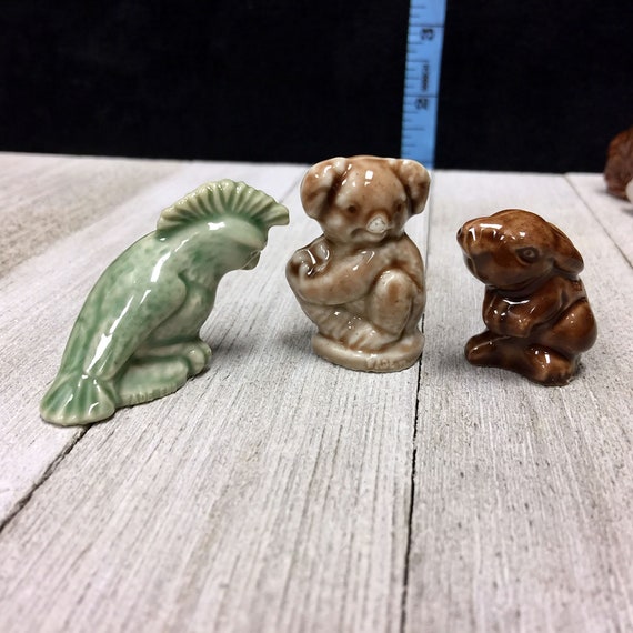 Wade Whimsies Red Rose Tea Figurines Collectible 50's to Etsy