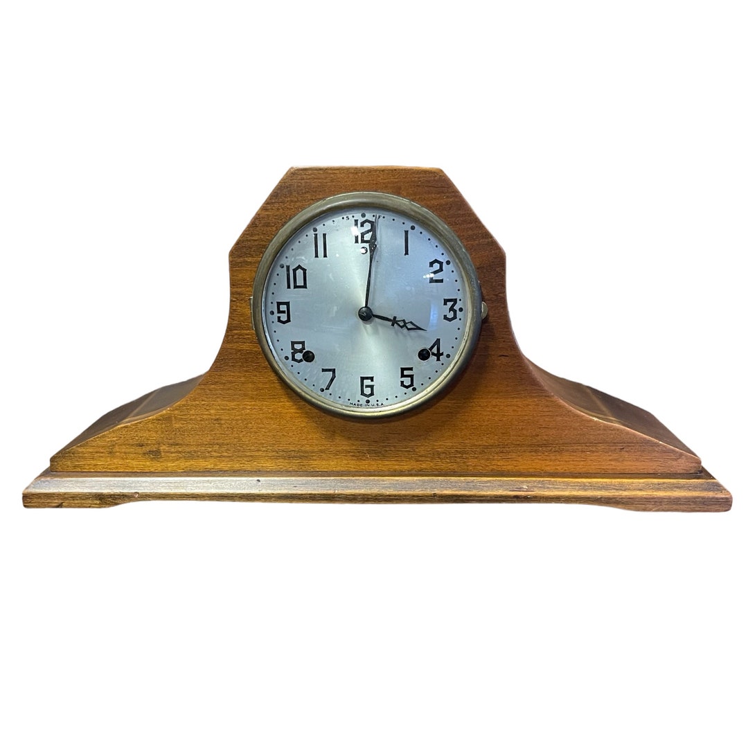 Antique GILBERT 1807 Tambour Mantle Clock by William L. Gilbert Clock