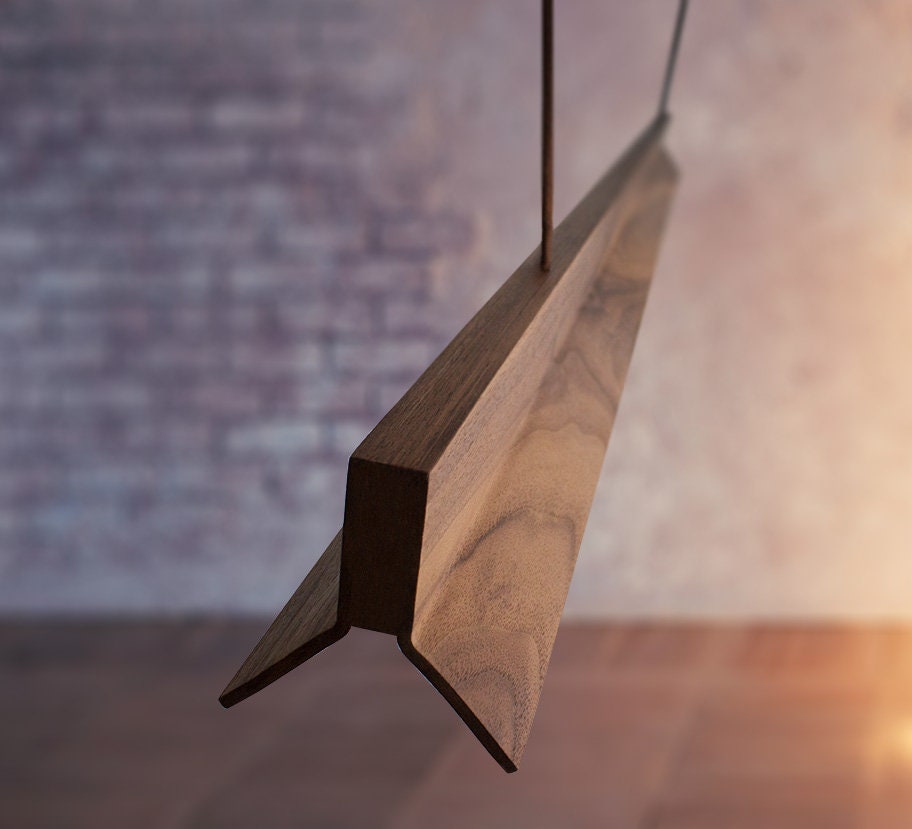 Luz colgante 48 InWood iluminación de cocina lámpara | Etsy