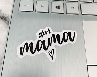 Meisje Mama Sticker Vinyl Mama Sticker voor laptop meisje moeder sticker voor tuimelaar sticker cadeau voor meisje mama waterbestendige sticker moeder dochter