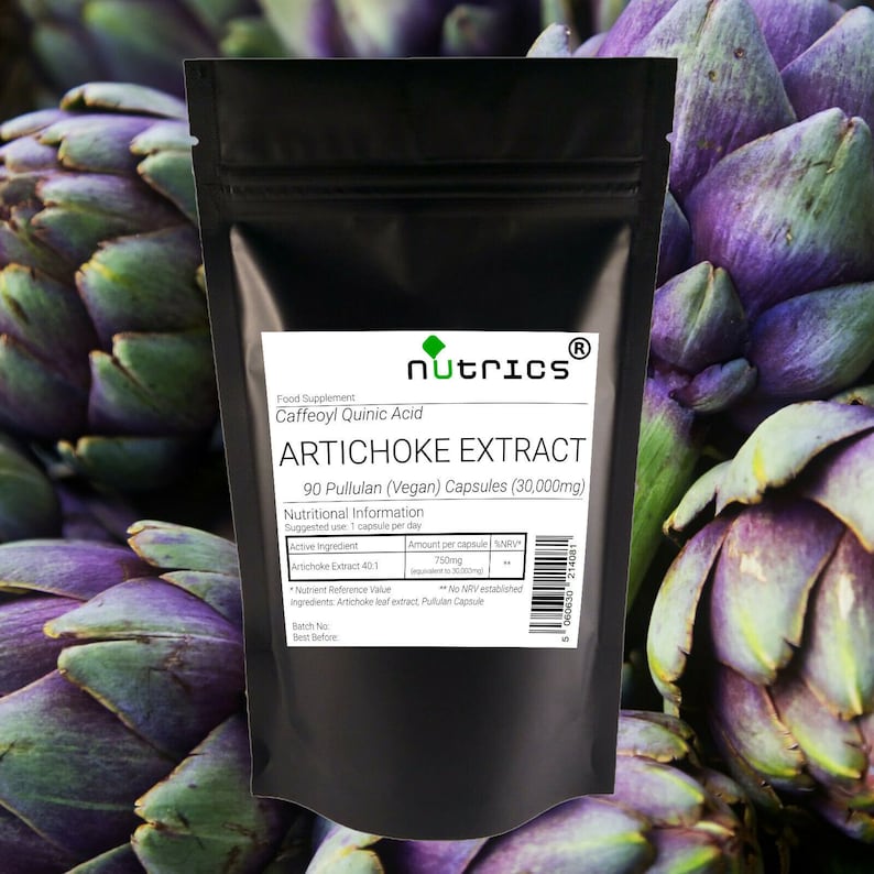 Nutrics® 30,000mg ARTICHOKE EXTRACT 100%Pure Strong V Capsules One A Day image 1