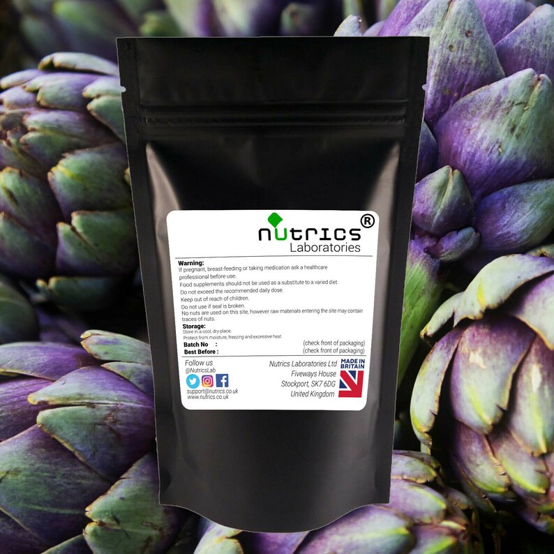 Nutrics® 30,000mg ARTICHOKE EXTRACT 100%Pure Strong V Capsules One A Day image 3