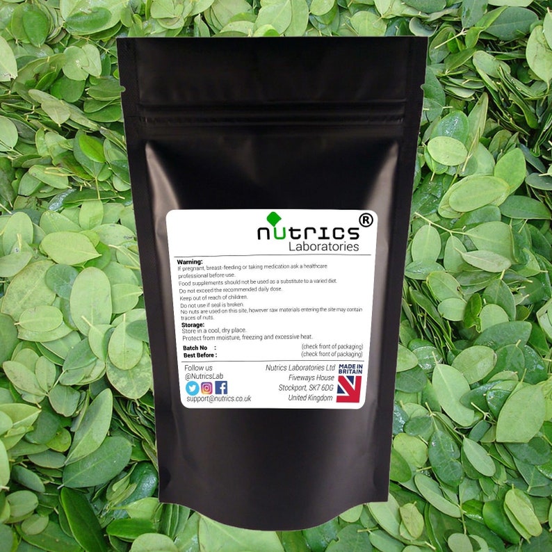 Nutrics® Organic MORINGA OLEIFERA Leaf 500mg 90 Capsules - Etsy