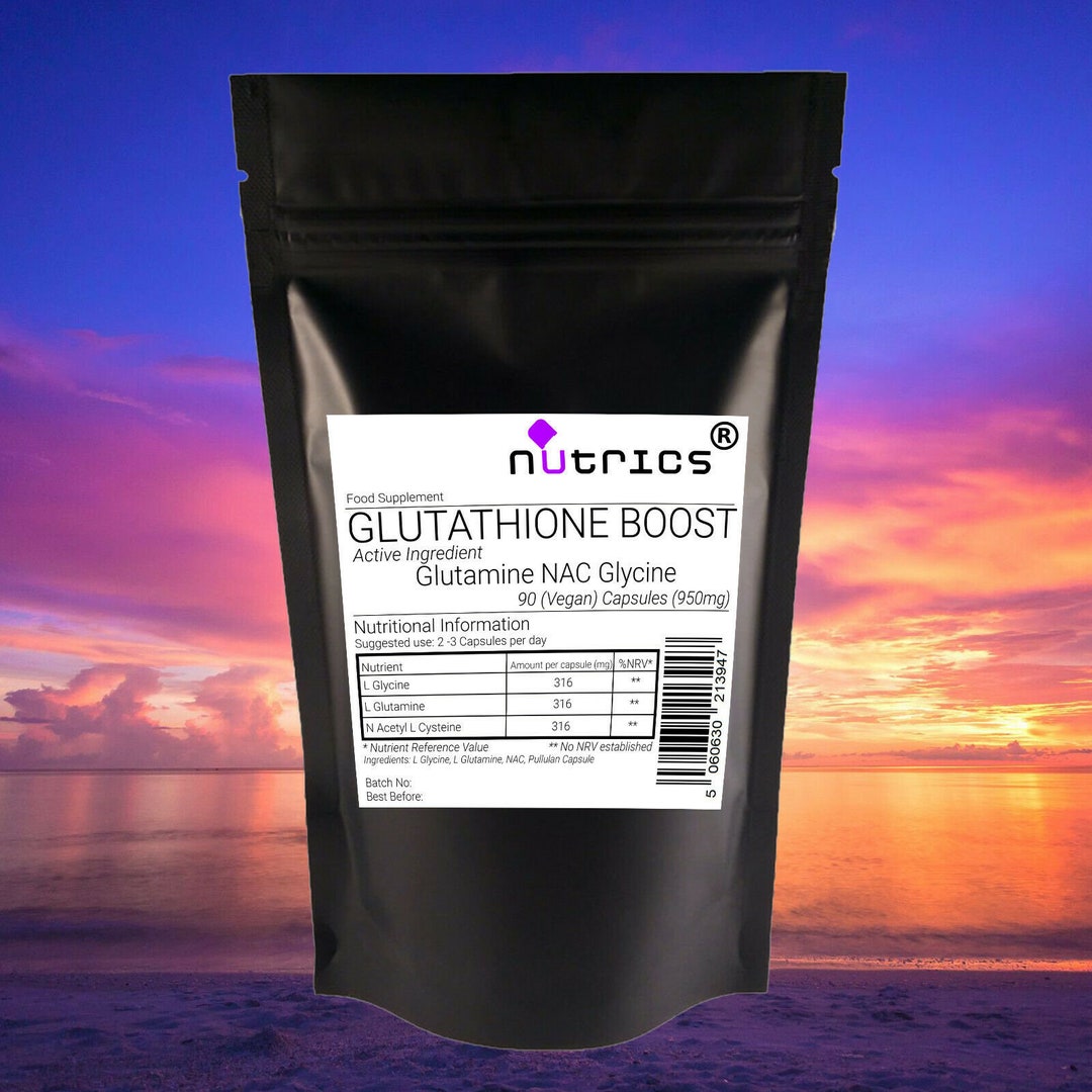 Nutrics® 950mg GLUTATHIONE Boost NAC GLUTAMINE Glycine Vegan Capsules Etsy