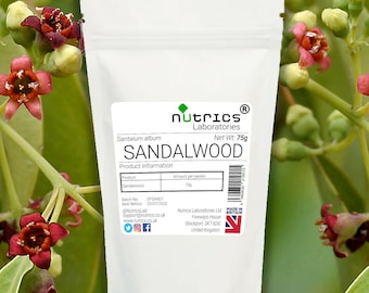 Nutrics® SANDALWOOD POWDER 75g Chandan Face Mask Powder 100% Pure