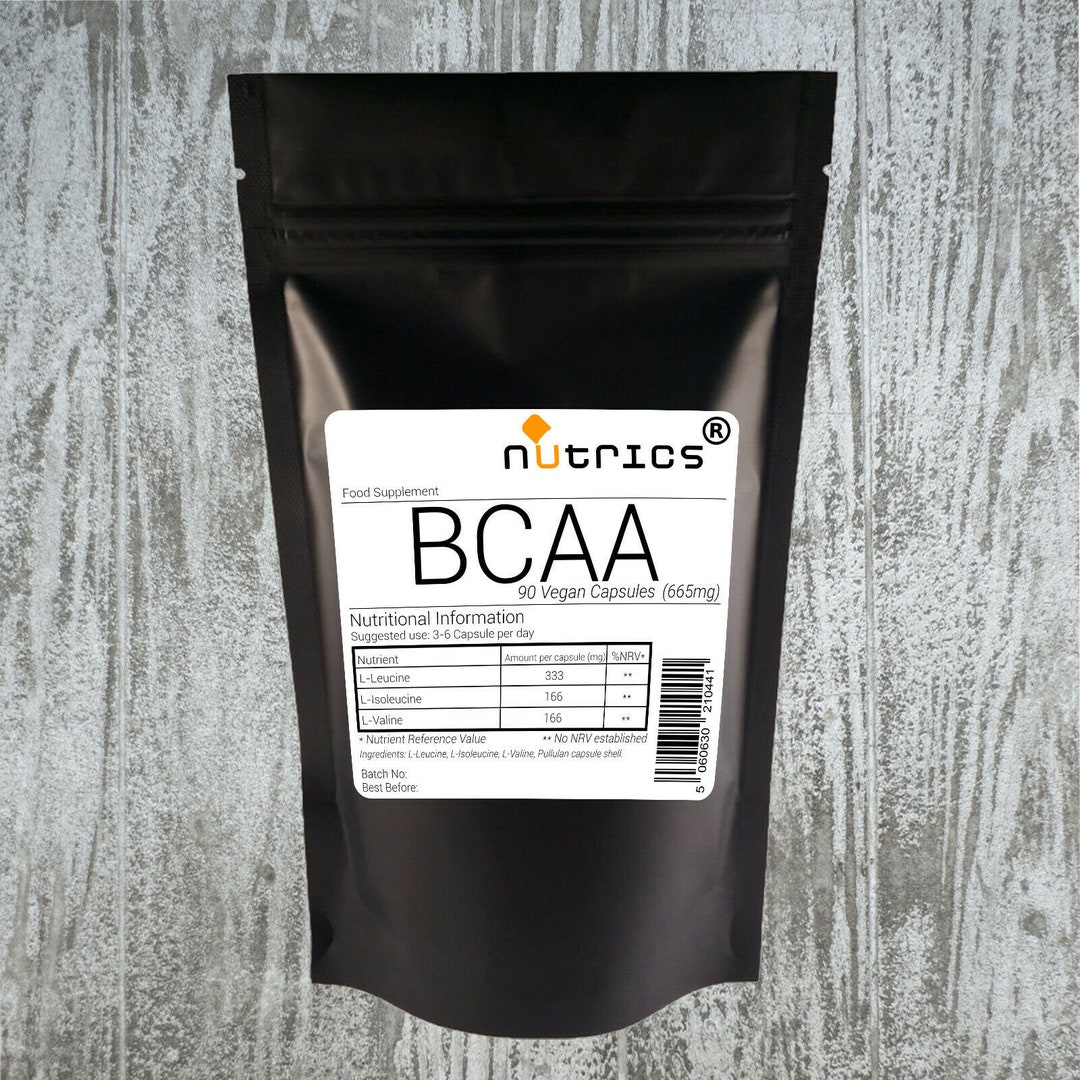 Nutrics® 665mg X 90 BCAA Branched Chain Amino Acids Vegan Etsy