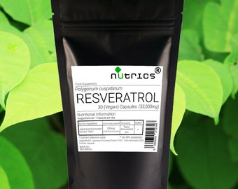 Nutrics® Extracto de Resveratrol 530mg Cápsulas Veganas (50% Resveratrol Trans 265mg)