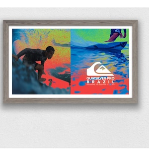 2015 QUIKSILVER PRO BRAZIL Surfing Competition Print - Surfing Poster