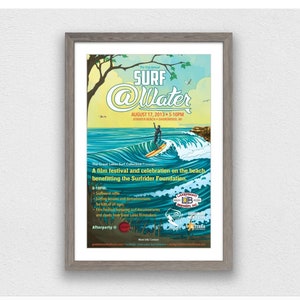 2013 SURF ATWATER - Atwater Beach, Shorewood Wisconsin - Surfing Print