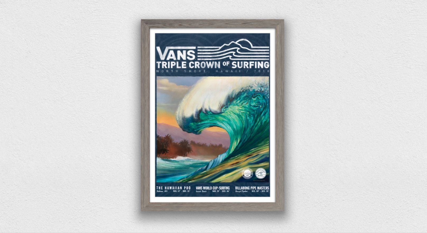 希少 Vans triple crown ヘザーブラウン ポスター surf Heather Brown — Club of the Waves