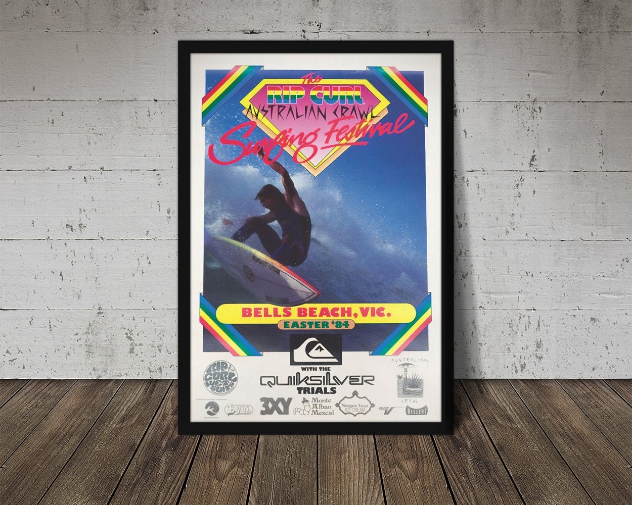 1984 RIP CURL BELL'S Surfing Competition Print - Digital