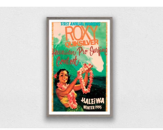1995 ROXY QUIKSILVER HAWAII Pro Surfing Competition Print