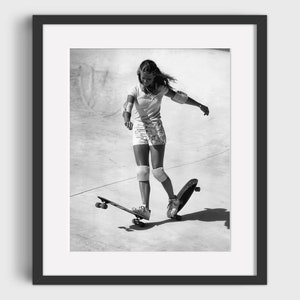 1970 VINTAGE SKATEBOARDING Photo - Digital Download, Printable Art, Black & White Skate Photo, Vintage Skateboarding Poster, Skater Boy