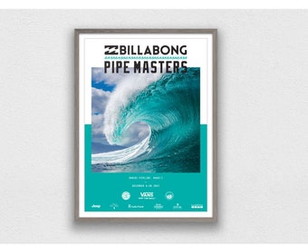 2017 BILLABONG PIPE MASTERS Print - Surfing Poster