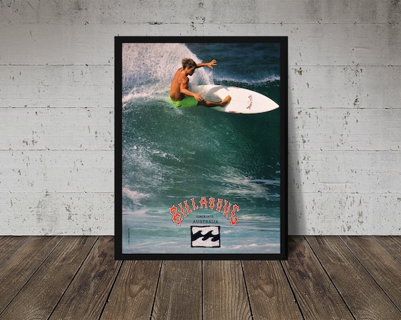 DEAD SURF ポスター G. Kremer vintage 1990 BILLABONG Surfing Poster - Digital Download, Printable