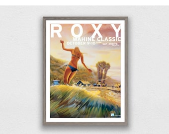 Roxy Wahine Classic 2004 Surf Print - Vintage Surfing Poster (Digitaler Download)