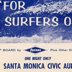 For Surfers Only Surfing Adventure Film Poster - Vintage Surfing Poster