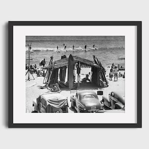 1950 SAN ONOFRE, California - Vintage SURFING Photo - Digital Download, Printable Art, Black & White Surf Photo, Vintage Surfing Poster