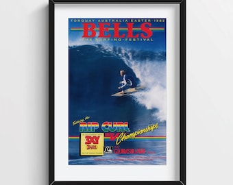 1995 Roxy Quiksilver Hawaii Pro Surfing Poster – Vintage Surf Art