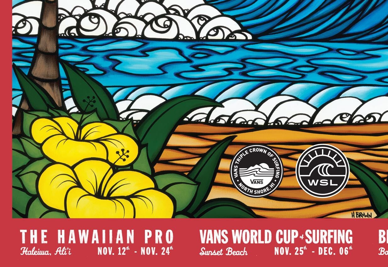 Heather Brown creates main art for 2017 Vans Triple Crown of