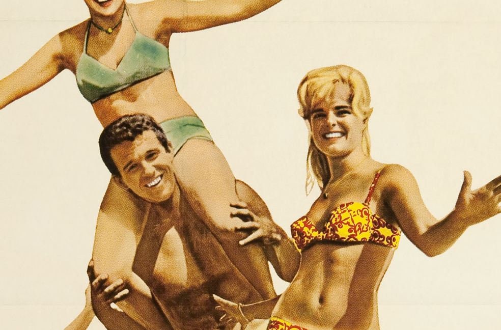 1964 Surf Party Movie Poster – Vintage Surfing Beach Decor Print