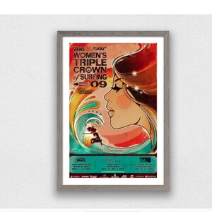 Women's Triple Crown of Surfing2009 ポスター Triple Crown of Surfing - Etsy