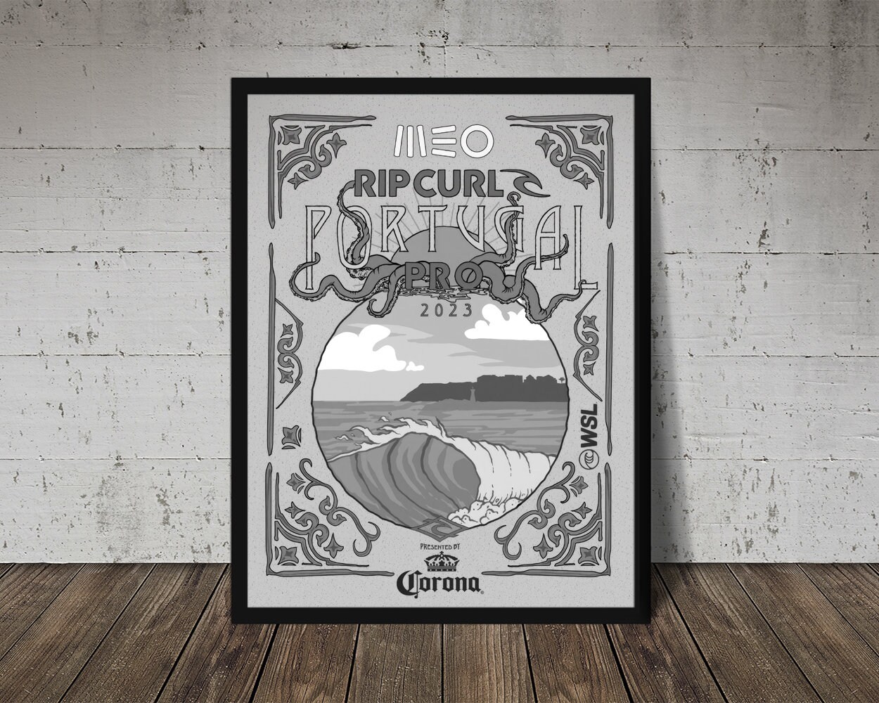 第一ネット Rip Etsy - Poster Curl サーフィン・ボディボード