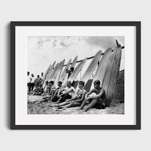 1961 VINTAGE SURFING Photo - Digital Download, Printable Art, Black & White Surf Photo, Vintage Surfing Poster, Surf Poster, Surfing Print
