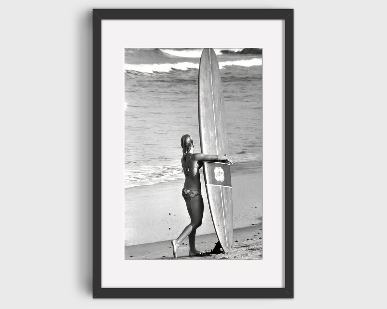 VINTAGE SURFING Photo Digital Download Printable Art Black Etsy