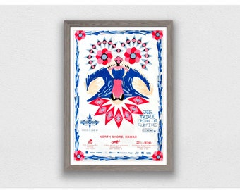 2008 VANS TRIPLE CROWN of Surfing Competition Poster - Surfing Print