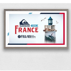 QUIKSILVER PRO FRANCE Surfing Competition Print - Surfing Poster